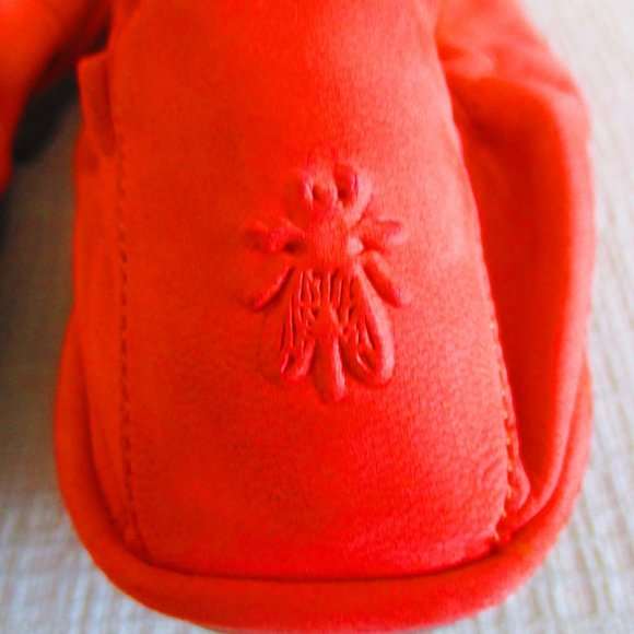 Fly London Poppy Orange Low Wedge Pumps 7.5 - Picture 5 of 8